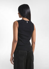 CANOTTA A COSTINE NERO - BLACK | DEHA