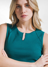 CANOTTA A COSTINE VERDE - PEACOCK GREEN | DEHA