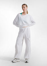 Cropped Sweatshirt - White - WHITE | DEHA