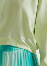 FELPA CROPPED EFFETTO SFUMATO GIALLO - LIME | DEHA