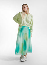 FELPA CROPPED EFFETTO SFUMATO GIALLO | DEHA