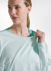 FELPA CROPPED EFFETTO SFUMATO BLU - AQUA BLUE | DEHA