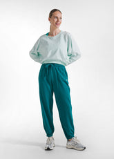 FELPA CROPPED EFFETTO SFUMATO BLU - AQUA BLUE | DEHA