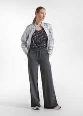 Wide-Leg Pants With Faded Effect - Black - BLACK | DEHA