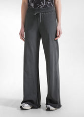 Wide-Leg Pants With Faded Effect - Black - BLACK | DEHA