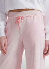 PANTALONI AMPI EFFETTO FADE ROSA - BLUSH PINK | DEHA