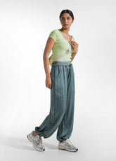 PANTALONI SATINATI MODELLO MAGNUM VERDE | DEHA