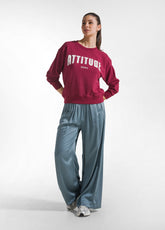 FELPA GIROCOLLO CON STAMPA E BORCHIETTE ROSSO - New In | SS26: READY WHEN YOU ARE | DEHA