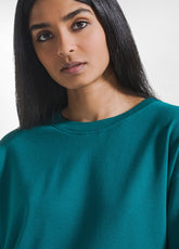 FELPA GIROCOLLO VERDE - PEACOCK GREEN | DEHA