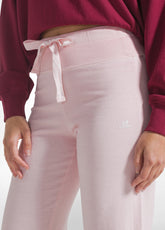 Faded Effect Flare Pants - Pink - Organic Cotton | DEHA