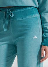 Faded Effect Flare Pants - Green - Organic Cotton | DEHA