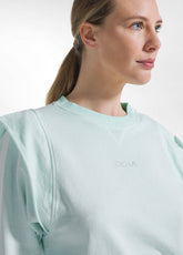 Crewneck-Sweatshirt Mit Used-Look - Blau - AQUA BLUE | DEHA