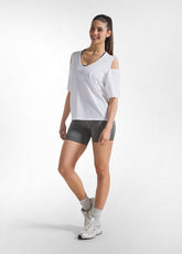 JERSEY T-SHIRT WITH MESH DETAILS WHITE - Leisurewear | DEHA