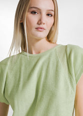 YELLOW FLEECE T-SHIRT AND SHORTS SET - | DEHA