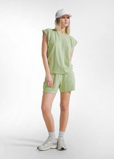 YELLOW FLEECE T-SHIRT AND SHORTS SET - Everyday Sets | DEHA