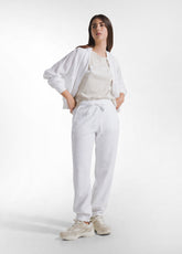 PANTALONE JOGGER IN FELPA FRENCH TERRY BIANCO - New In | SS26: READY WHEN YOU ARE | DEHA