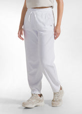 PANTALONE JOGGER IN FELPA FRENCH TERRY BIANCO - WHITE | DEHA