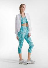 BOMBER EFFETTO STROPICCIATO CON INSERTO IN RETE BIANCO - WHITE | DEHA