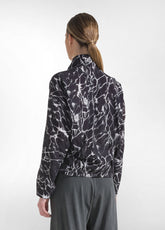 Viskose-Jacke Mit Allover-Crinkle-Effekt - Schwarz - BLACK | DEHA