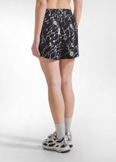 Viskose-Shorts Mit Durchgehendem Crinkle-Effekt - Schwarz - BLACK | DEHA