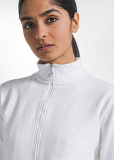 FELPA LEGGERA CORE CON ZIP BIANCO - WHITE | DEHA