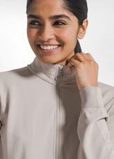 FELPA LEGGERA CORE CON ZIP BEIGE - CLAY BEIGE | DEHA