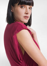 COMPLETO T-SHIRT E PANTALONE DRITTO IN VISCOSA STRETCH ROSSO - | DEHA