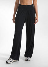 PANTALONE DRITTO IN VISCOSA STRETCH NERO - BLACK | DEHA