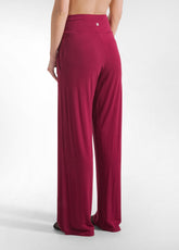 COMPLETO T-SHIRT E PANTALONE DRITTO IN VISCOSA STRETCH ROSSO - | DEHA