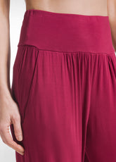 PANTALONE DRITTO IN VISCOSA STRETCH ROSSO - CHERRY RED | DEHA