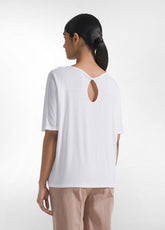 FLUID VISCOSE T-SHIRT - WHITE - WHITE | DEHA