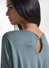 Fliessendes Viskose T-Shirt - Gruen - TEAL GREEN | DEHA