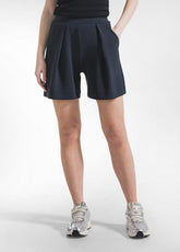 SHORTS PLISSETTATI IN MODAL SOFT TOUCH NERO - BLACK | DEHA