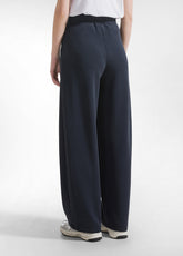 COMPLETO BOMBER FULL ZIP E PANTALONI PLISSETTATI IN MODAL NERO - | DEHA