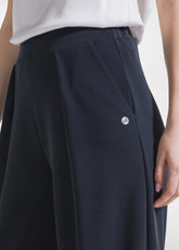 PANTALONI PLISSETTATI IN MODAL NERO - BLACK | DEHA