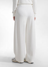 FULL ZIP BOMBER AND PLEATED TROUSERS SET IN WHITE MODAL - Everyday Sets | DEHA