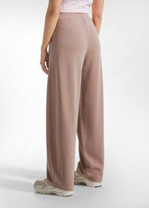 MODAL PLEATED TROUSERS - BROWN - KHAKI BROWN | DEHA