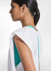 TUTA JUMPSUIT IN JERSEY CON APERTURA SUL RETRO BIANCO - Vestiti, Gonne e Tute | DEHA