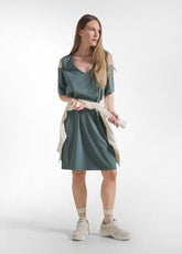 GRÜNES JERSEY-KLEID - Kleider, Röcke und Overalls | DEHA