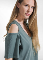 GRÜNES JERSEY-KLEID - Kleider, Röcke und Overalls | DEHA