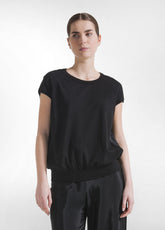 Kombiniertes Seidentop - Schwarz - Sweatshirts und Pullover | DEHA