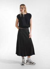 TOP SPORTIVO STRETCH ADERENTE NERO - BLACK | DEHA