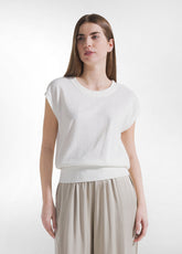 TOP SPORTIVO STRETCH ADERENTE BIANCO - New In | SS26: READY WHEN YOU ARE | DEHA