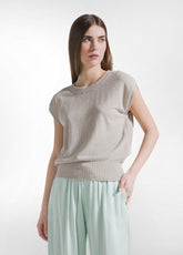 TOP SPORTIVO STRETCH ADERENTE BEIGE - New In | SS26: READY WHEN YOU ARE | DEHA