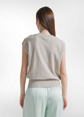 TOP SPORTIVO STRETCH ADERENTE BEIGE - CLAY BEIGE | DEHA