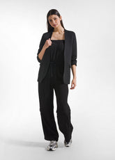 Open Scuba Cotton Sweatshirt - Black - Jackets & Vests | DEHA