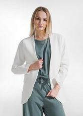 FELPA IN SCUBA DI COTONE APERTA BIANCO - New In | SS26: READY WHEN YOU ARE | DEHA