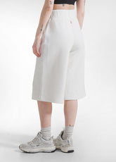 SET AUS SWEATSHIRT UND BERMUDA AUS BAUMWOLL-SCUBA IN WHITE - | DEHA