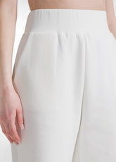 SET WITH SWEATSHIRT AND BERMUDA SHORTS IN WHITE COTTON SCUBA - Everyday Sets | DEHA