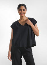 T-SHIRT LOOSE-FIT IN JERSEY ORGANICO NERO - DEHA ESSENTIALS | DEHA